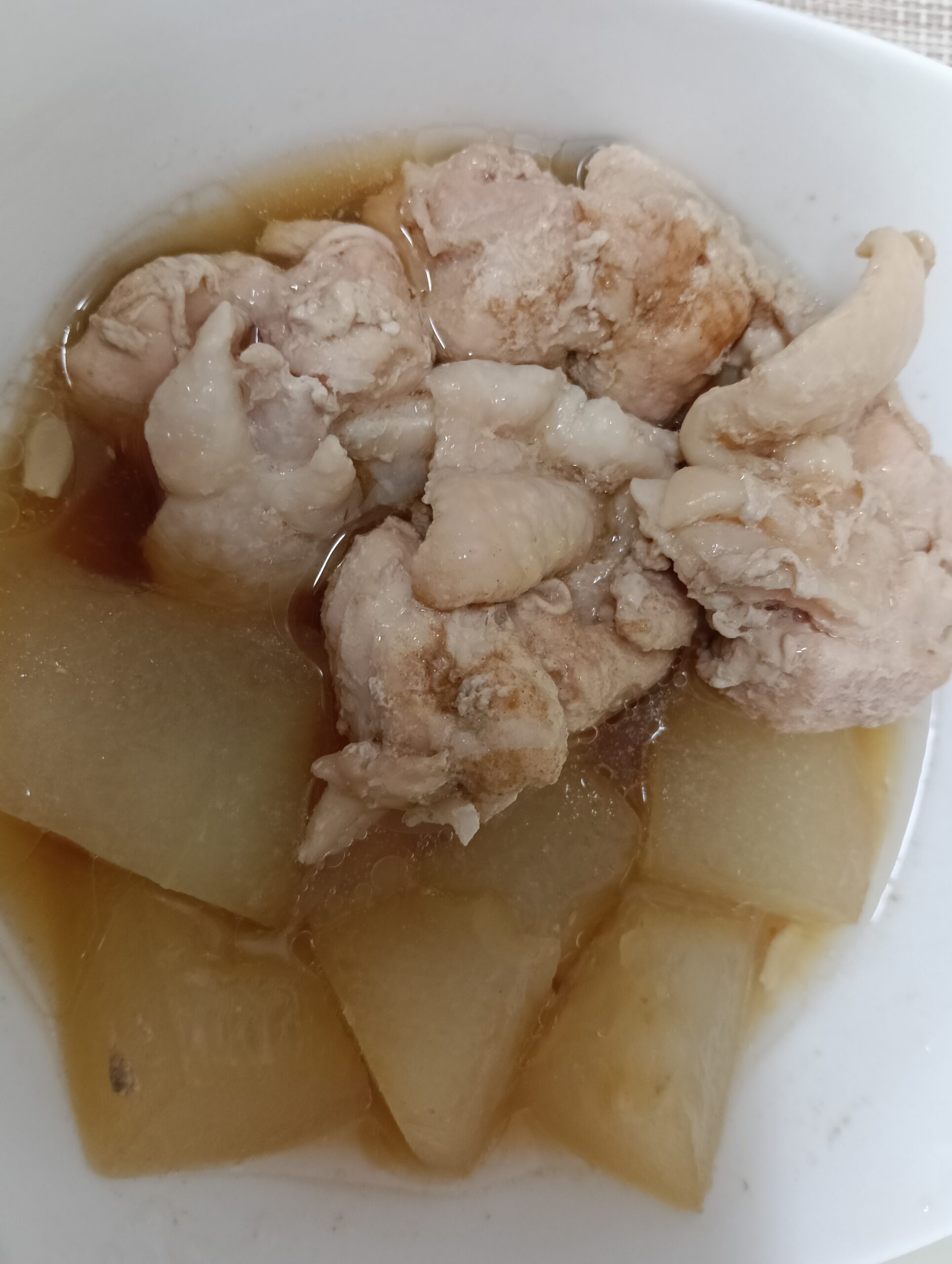 冬瓜と鶏肉煮写真