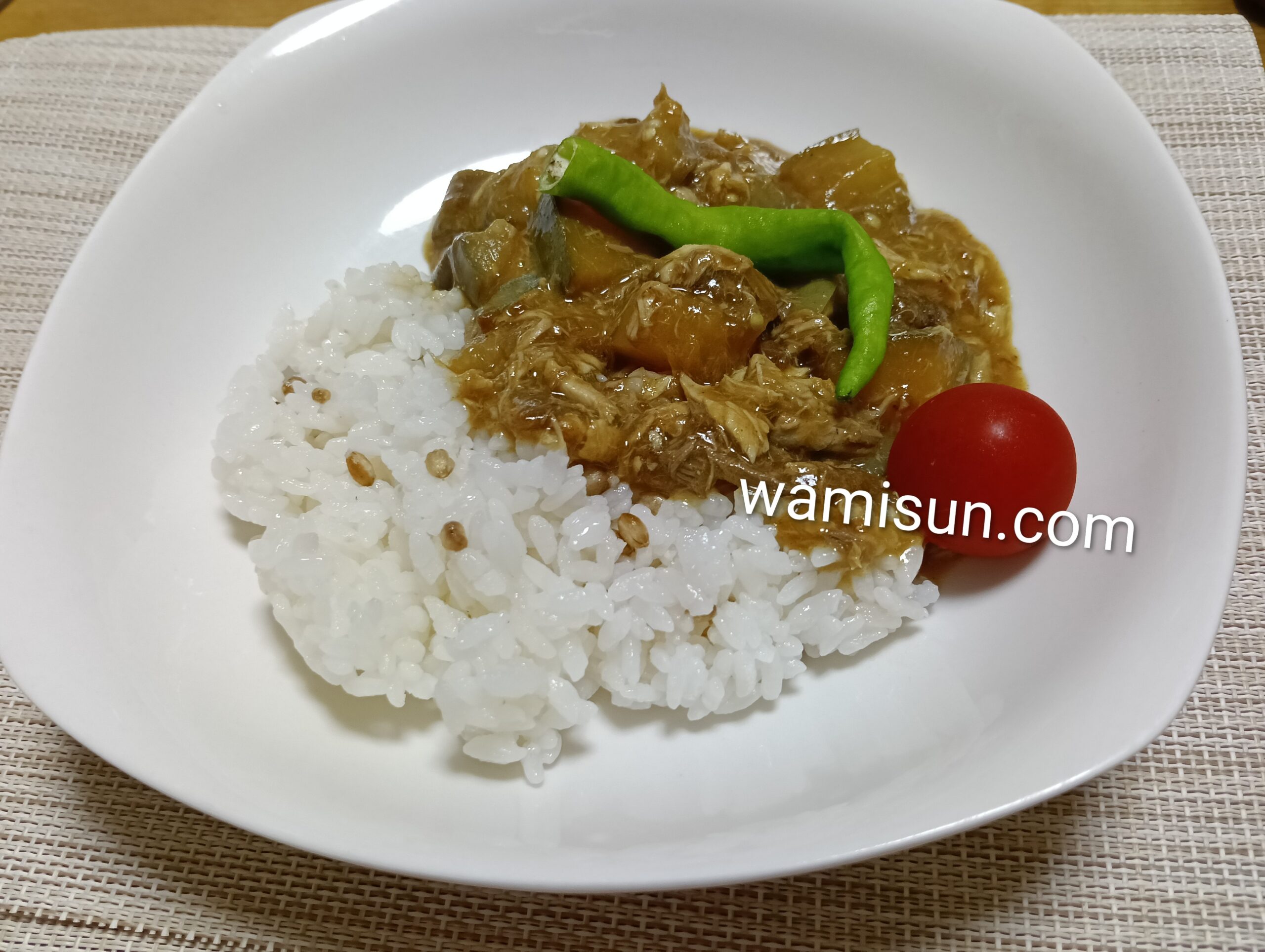 サバカレーライス写真